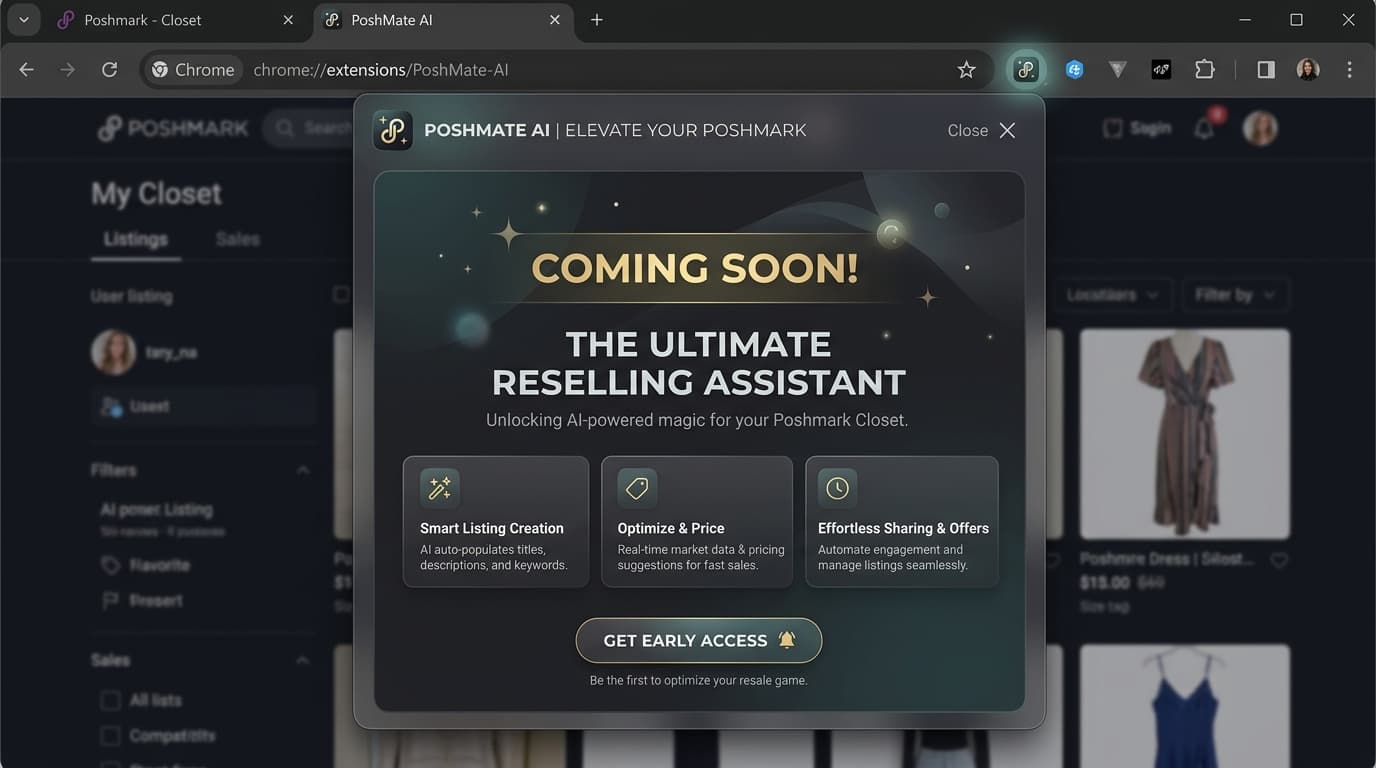 Poshmark Tools — AI Chrome Extension